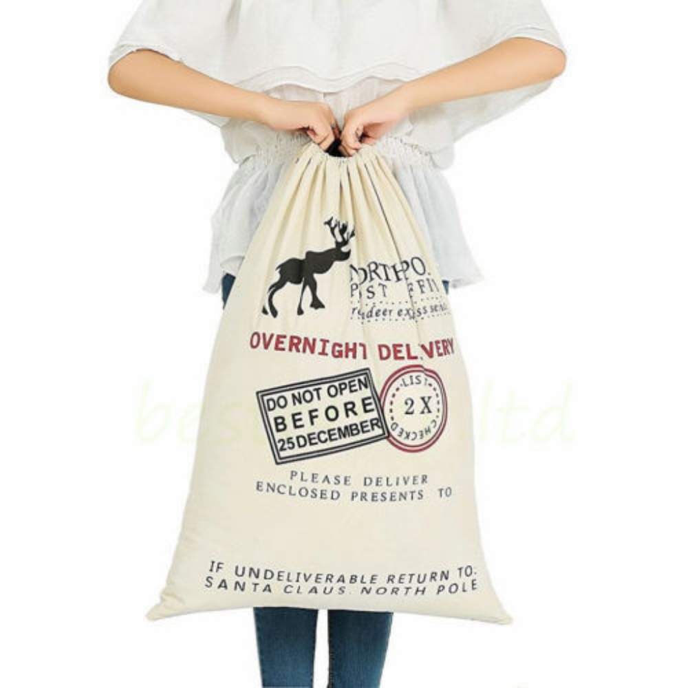 Personalized Santa Sack Drawstring Bag 19.7"x27.6"